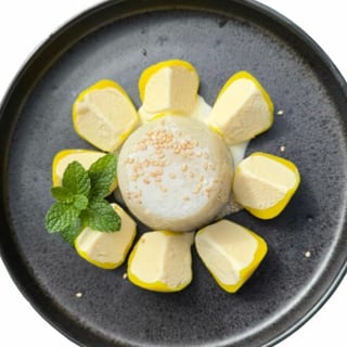 Mango Mochi Ice Cream with Sweet Sticky Rice